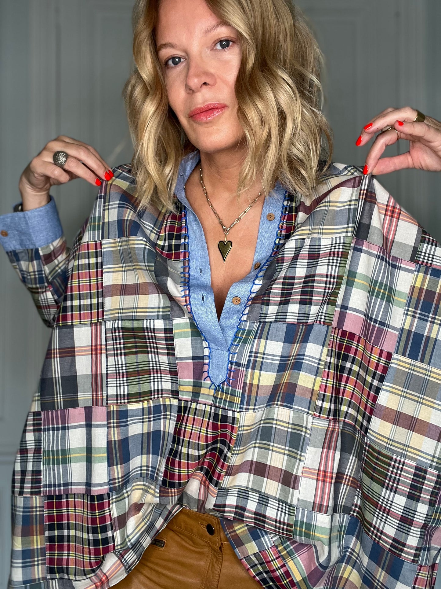ROBE FOLK FLAMINGO