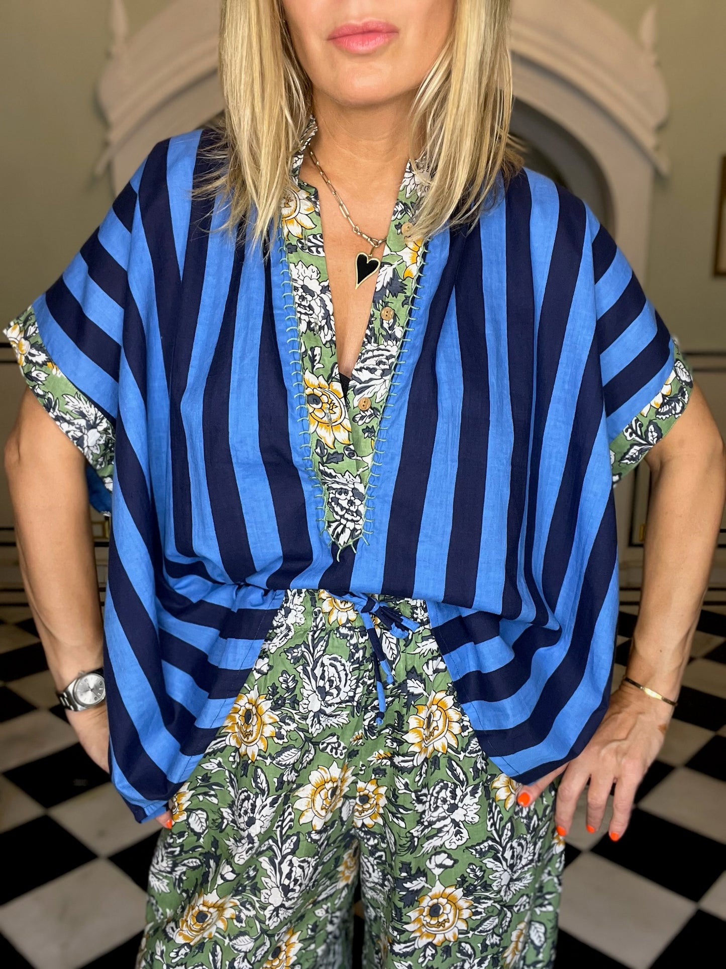 CHEMISE POP BLUE