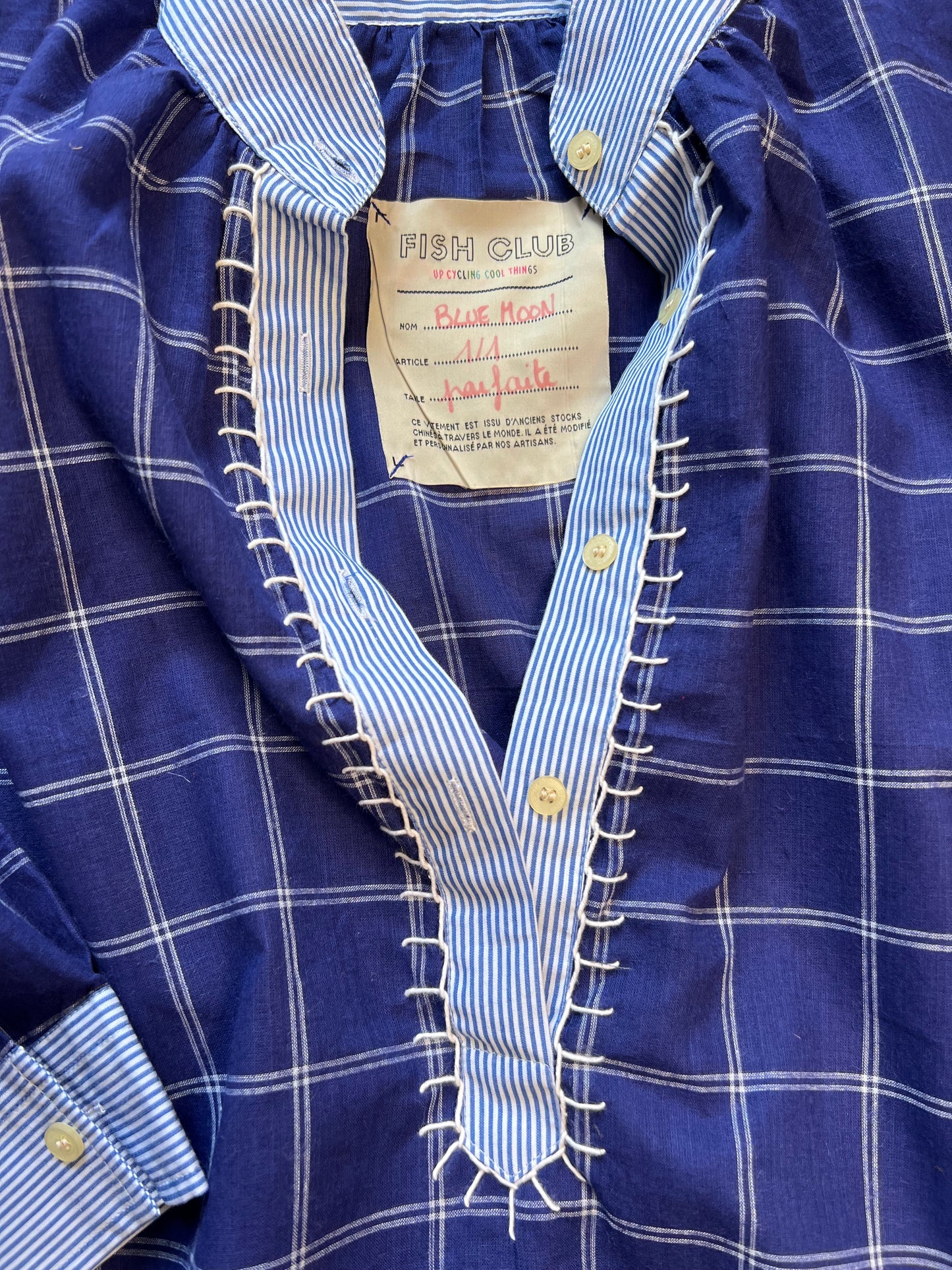 CHEMISE FOLK BLUEMOON