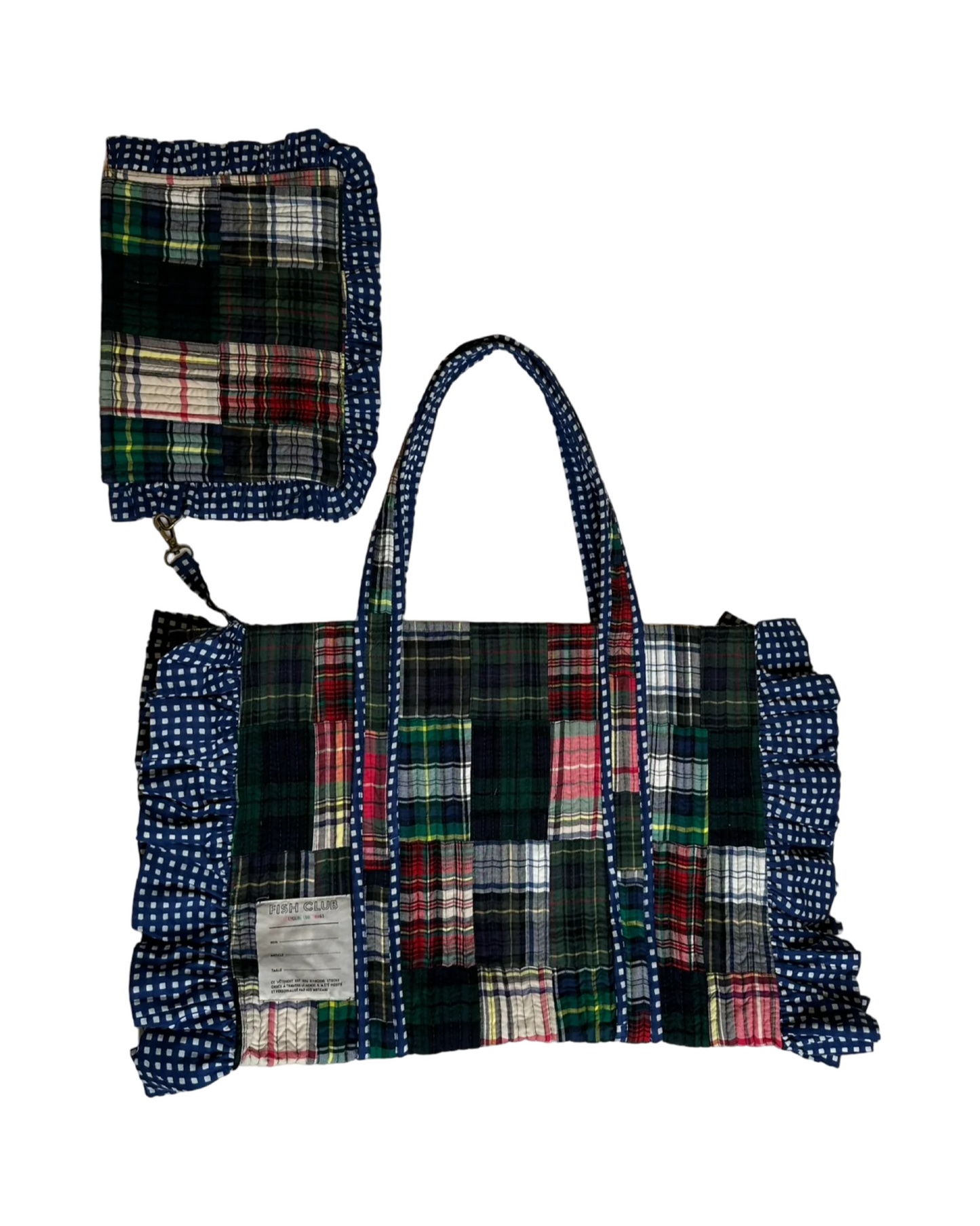 CABAS FROUFROU // BLUE CHECKS