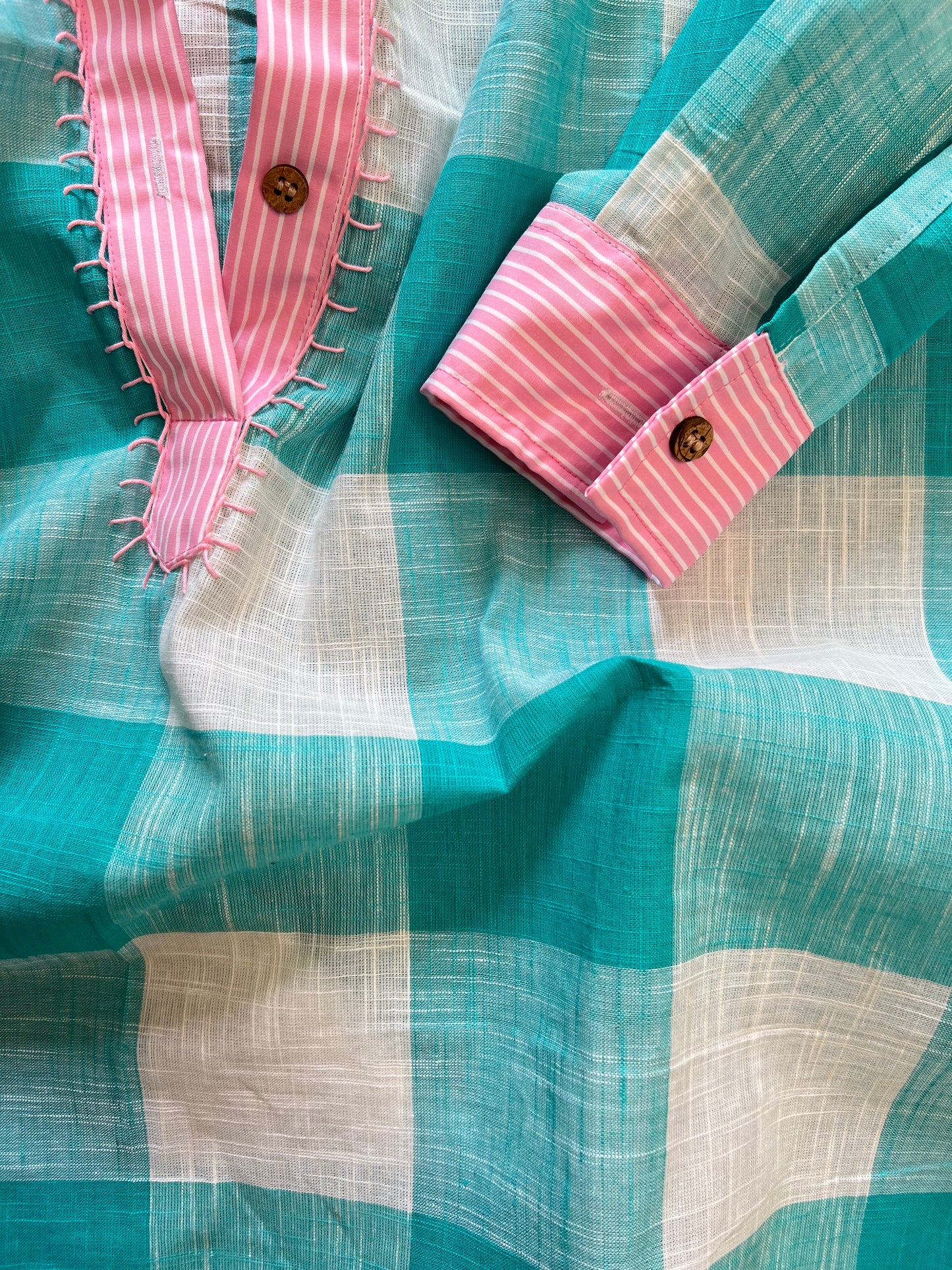 CHEMISE FOLK LAKEN