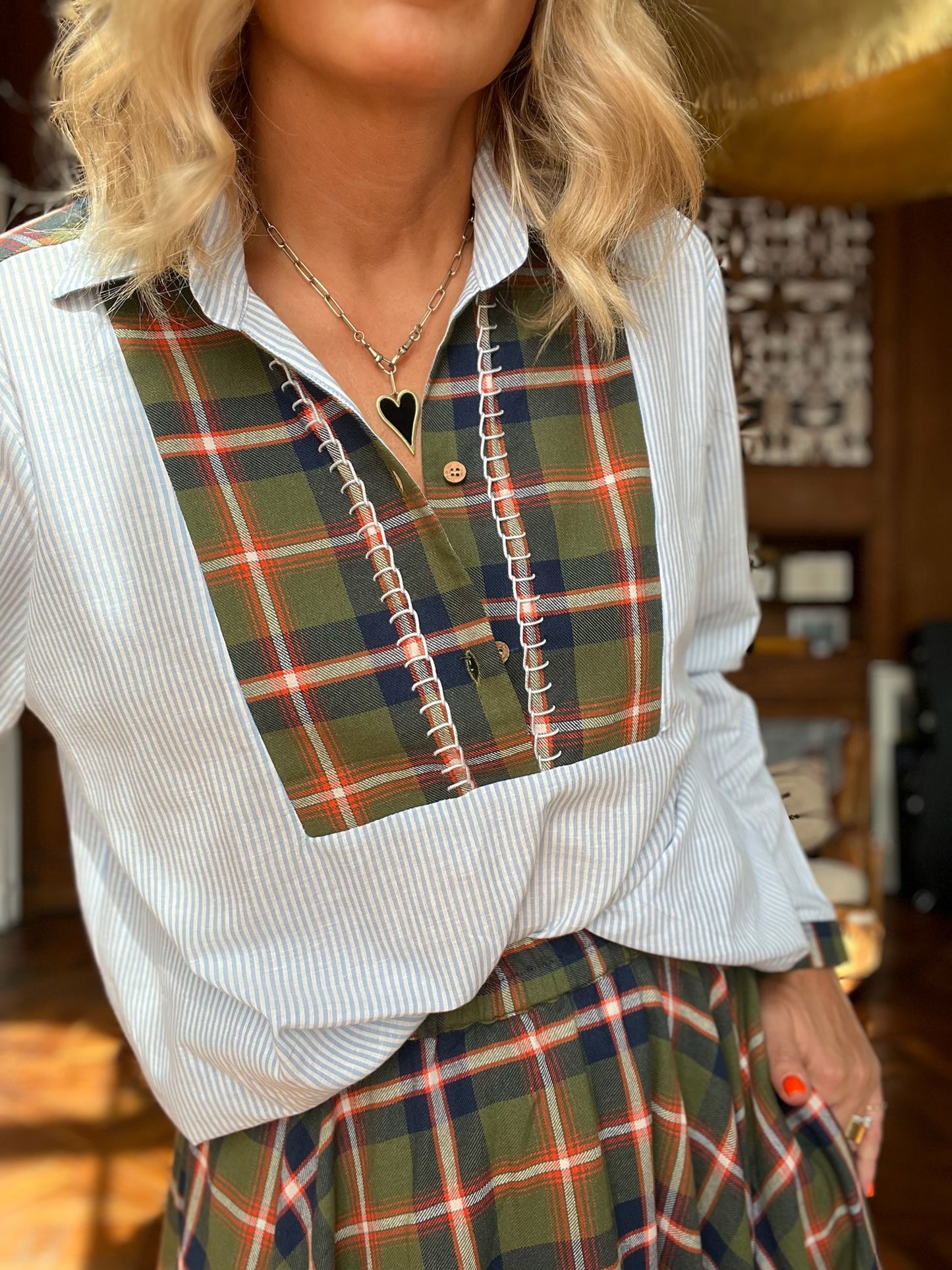 Maxine folk shirt