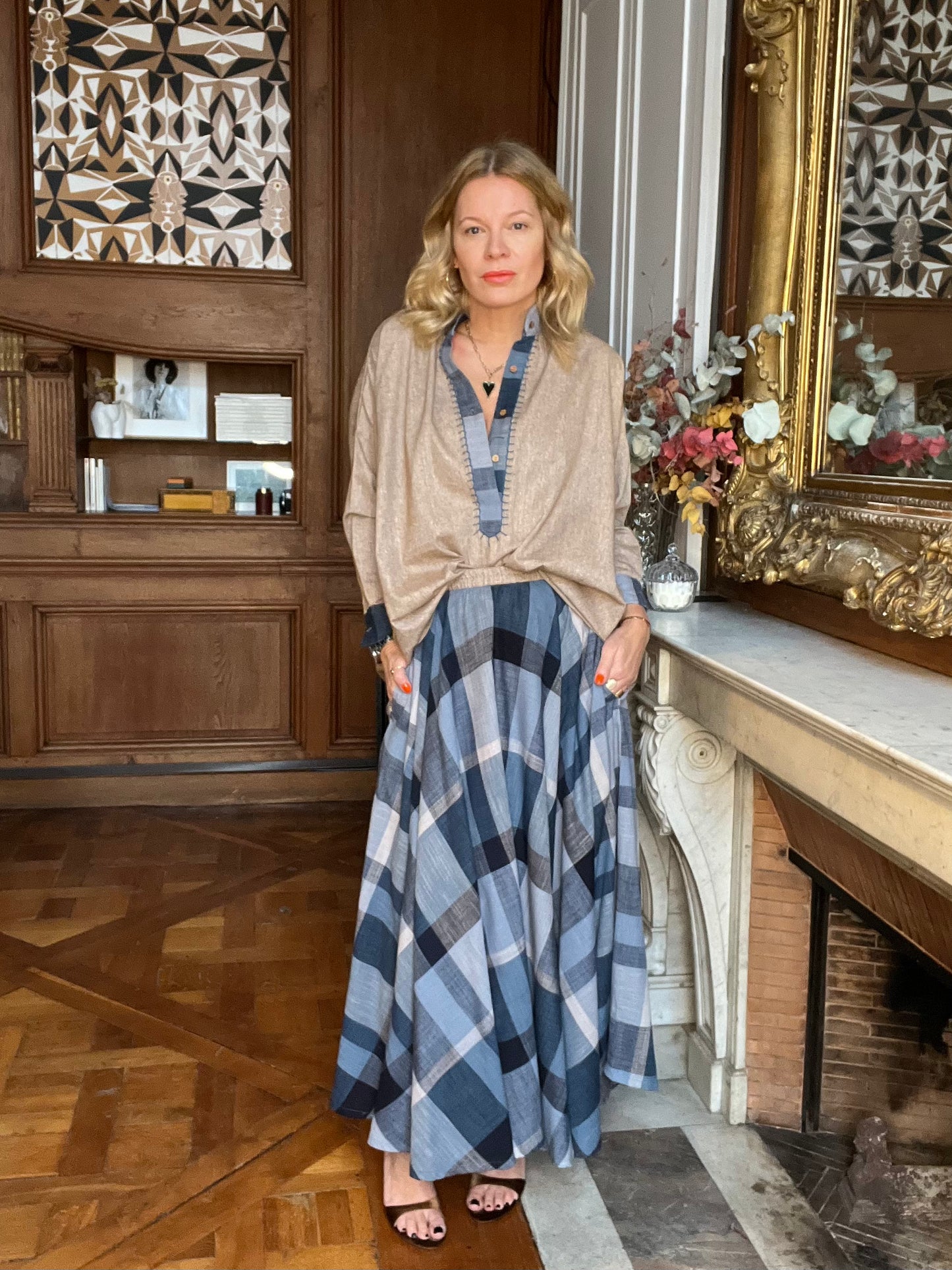 Umbrella Iris skirt