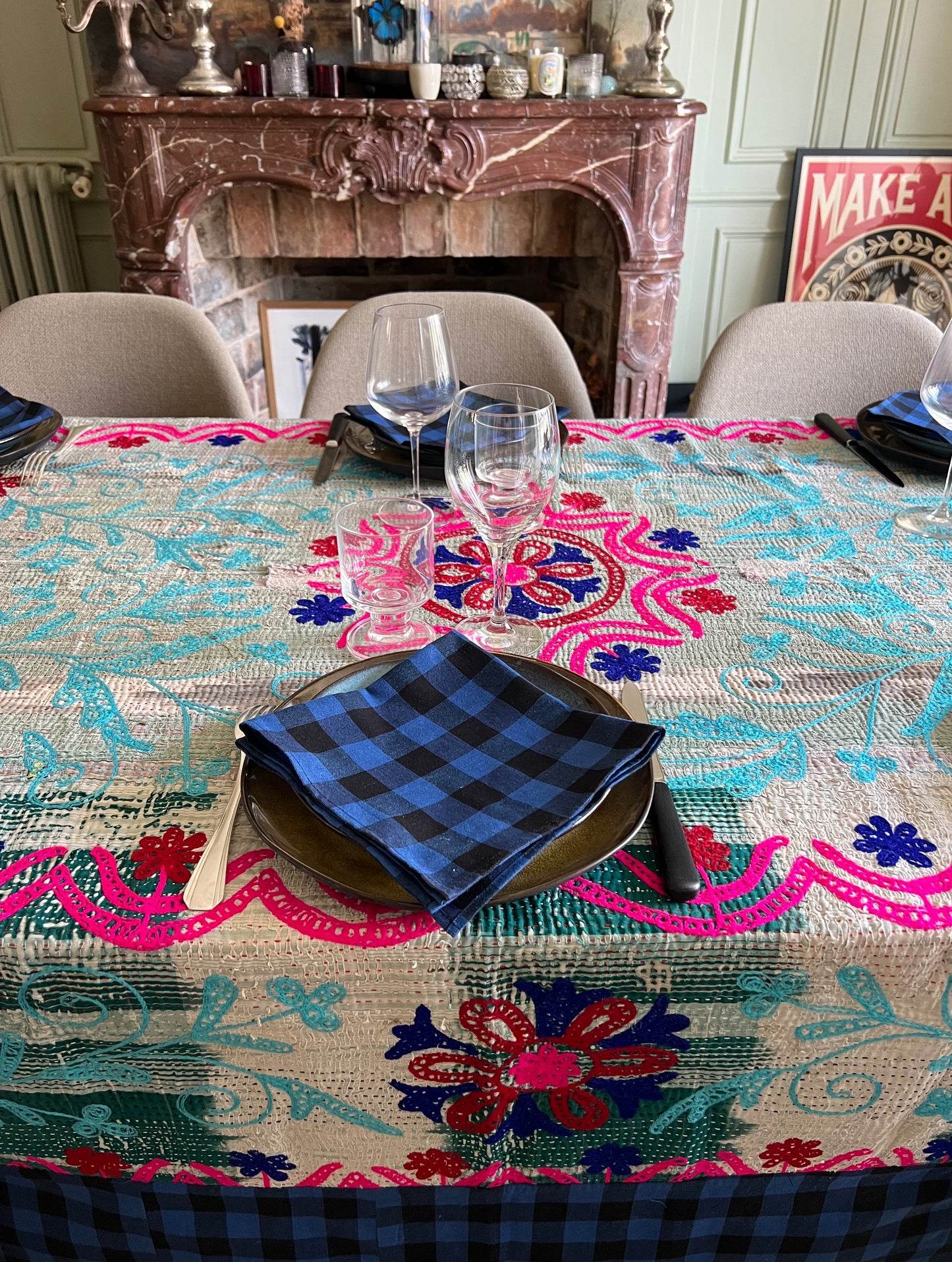 Ensemble Nappe + Serviettes N°8