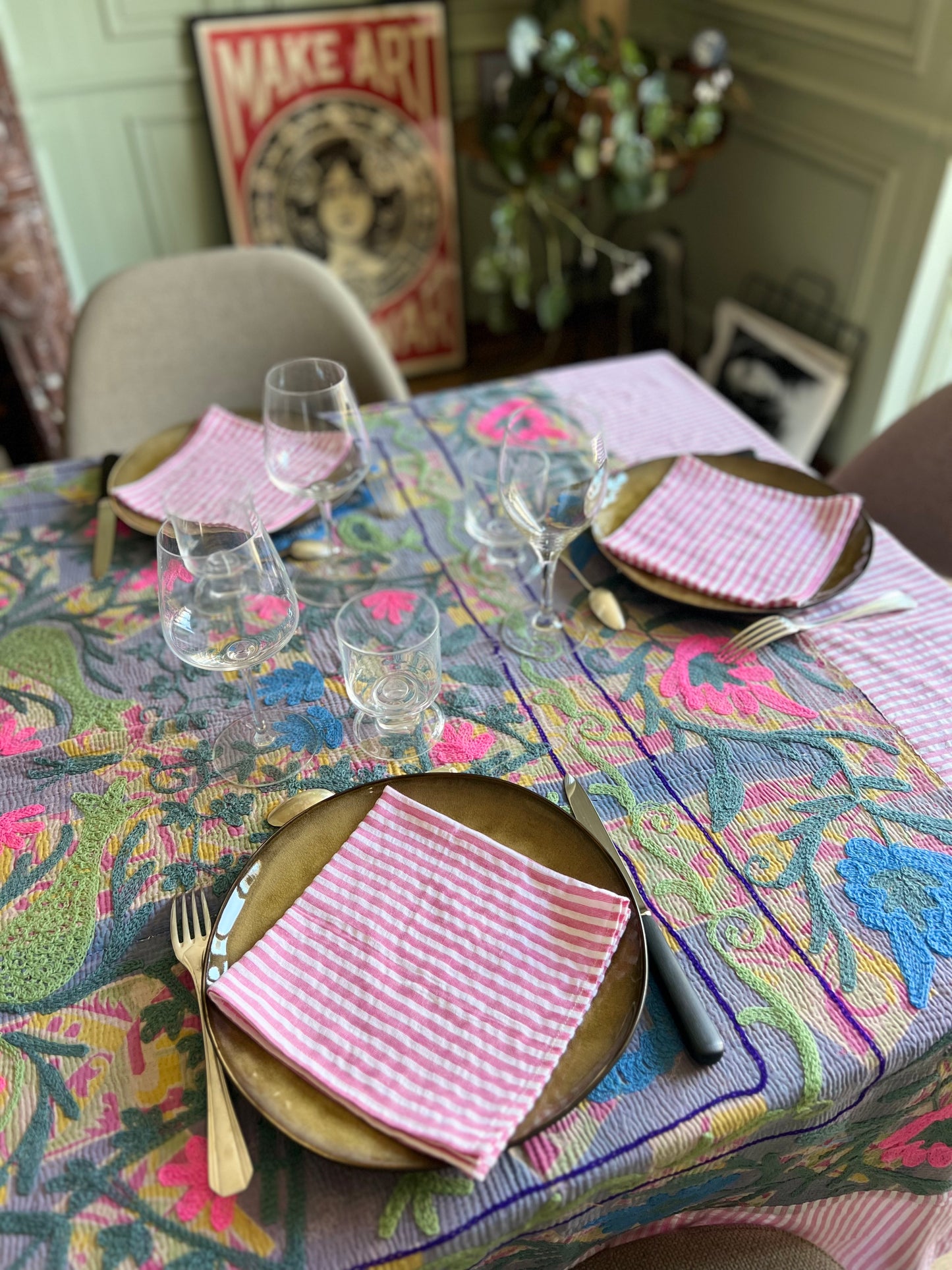 Ensemble Nappe + Serviettes N°15