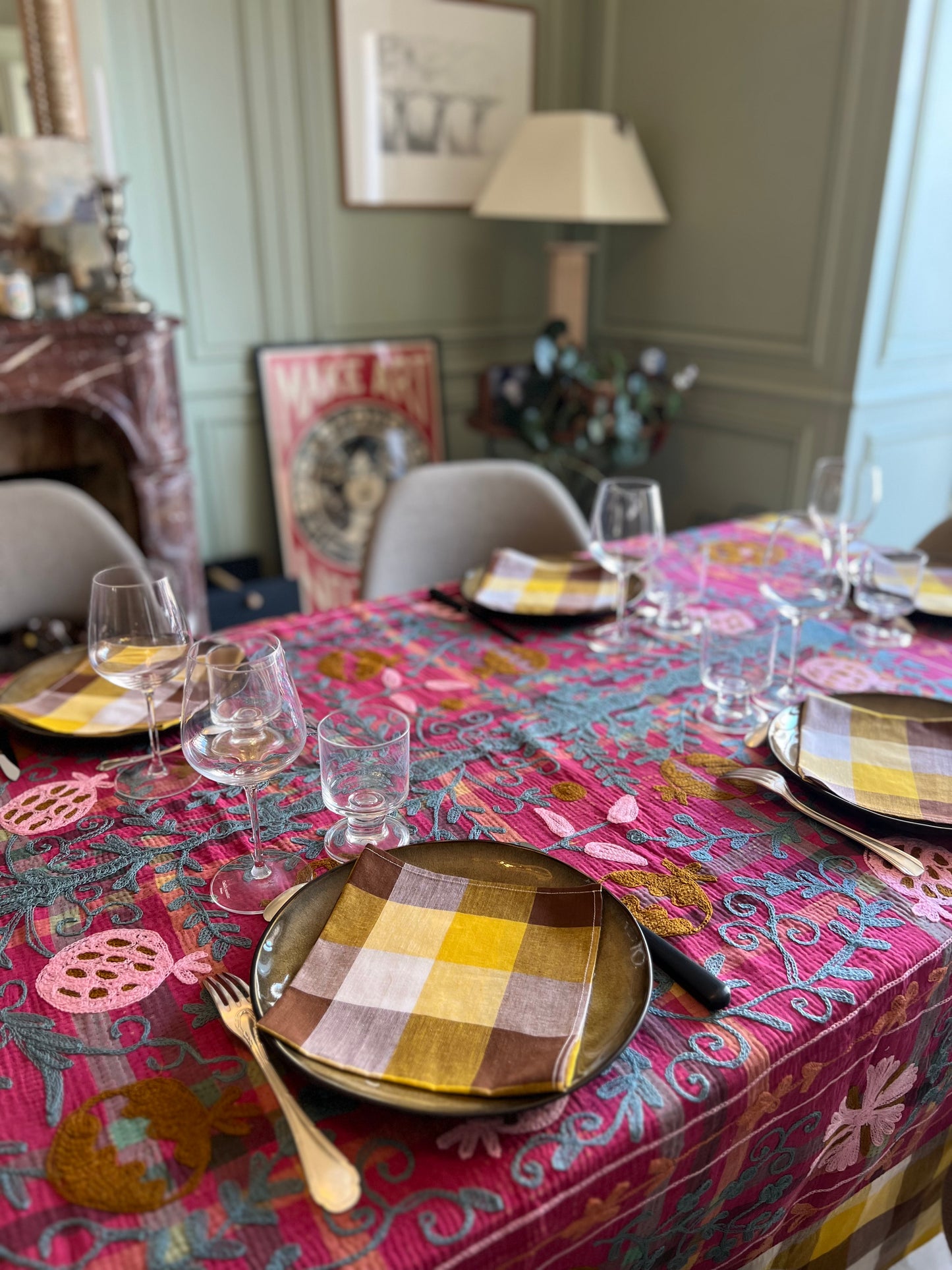 Ensemble Nappe + Serviettes N°12