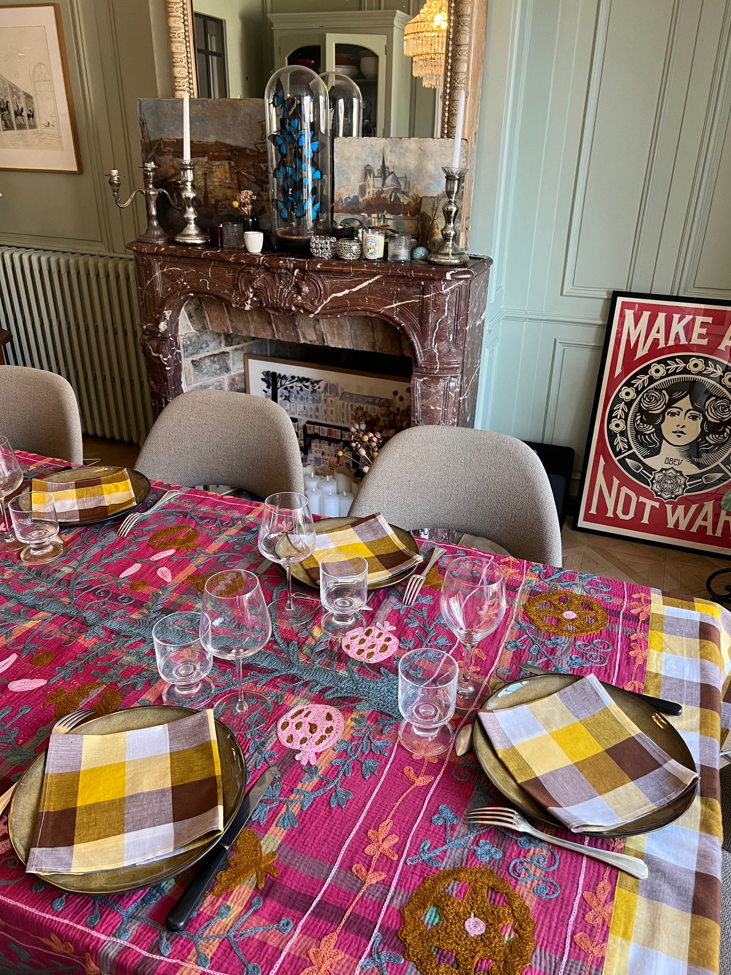 Ensemble Nappe + Serviettes N°28