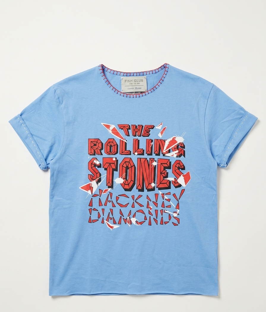 T- SHIRT ROLLING STONES // LIGHT BLUE