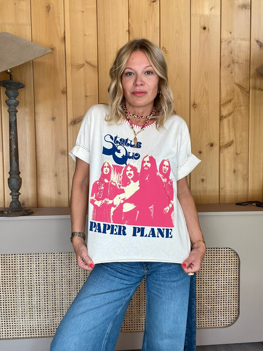 T SHIRT STATUS QUO // PAPER PLANE
