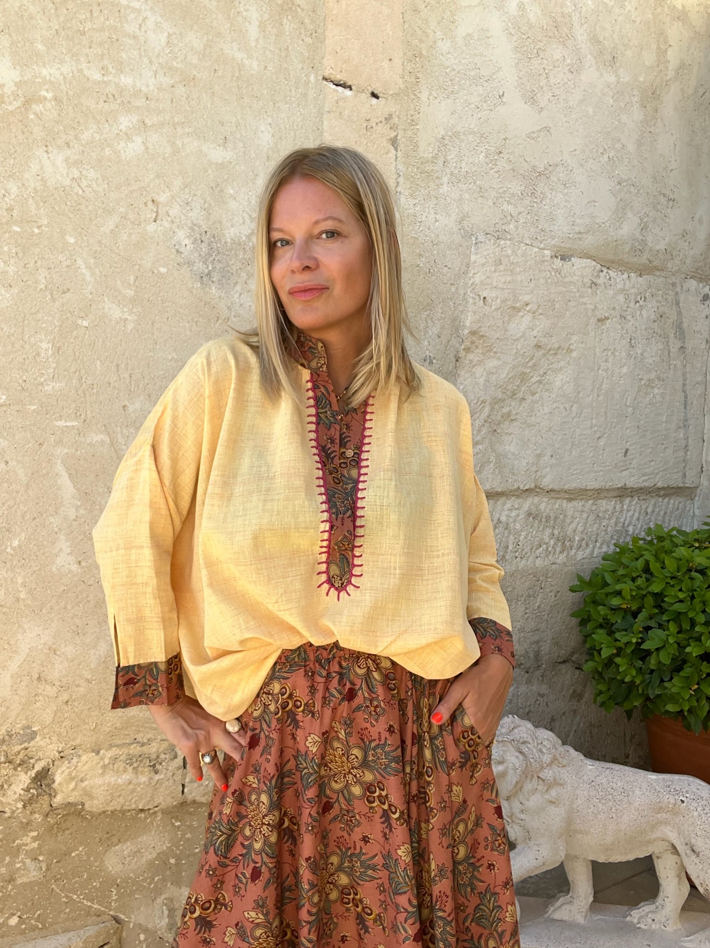 CHEMISE FOLK GATIEN