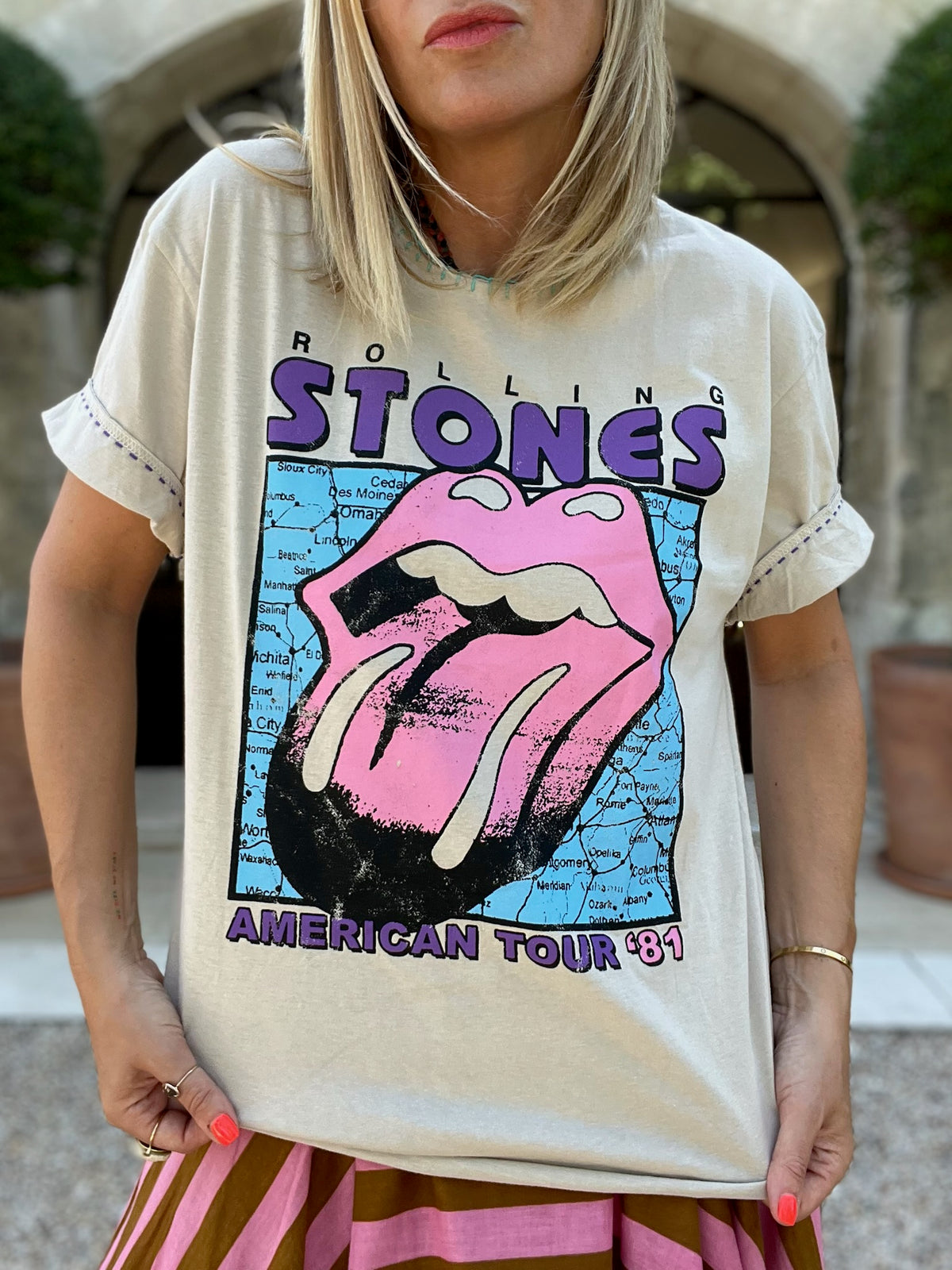 ROLLING STONES T-SHIRT//TOUR 81
