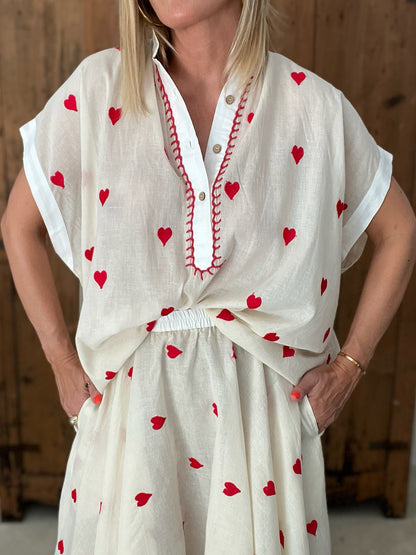 CHEMISE POP COEUR