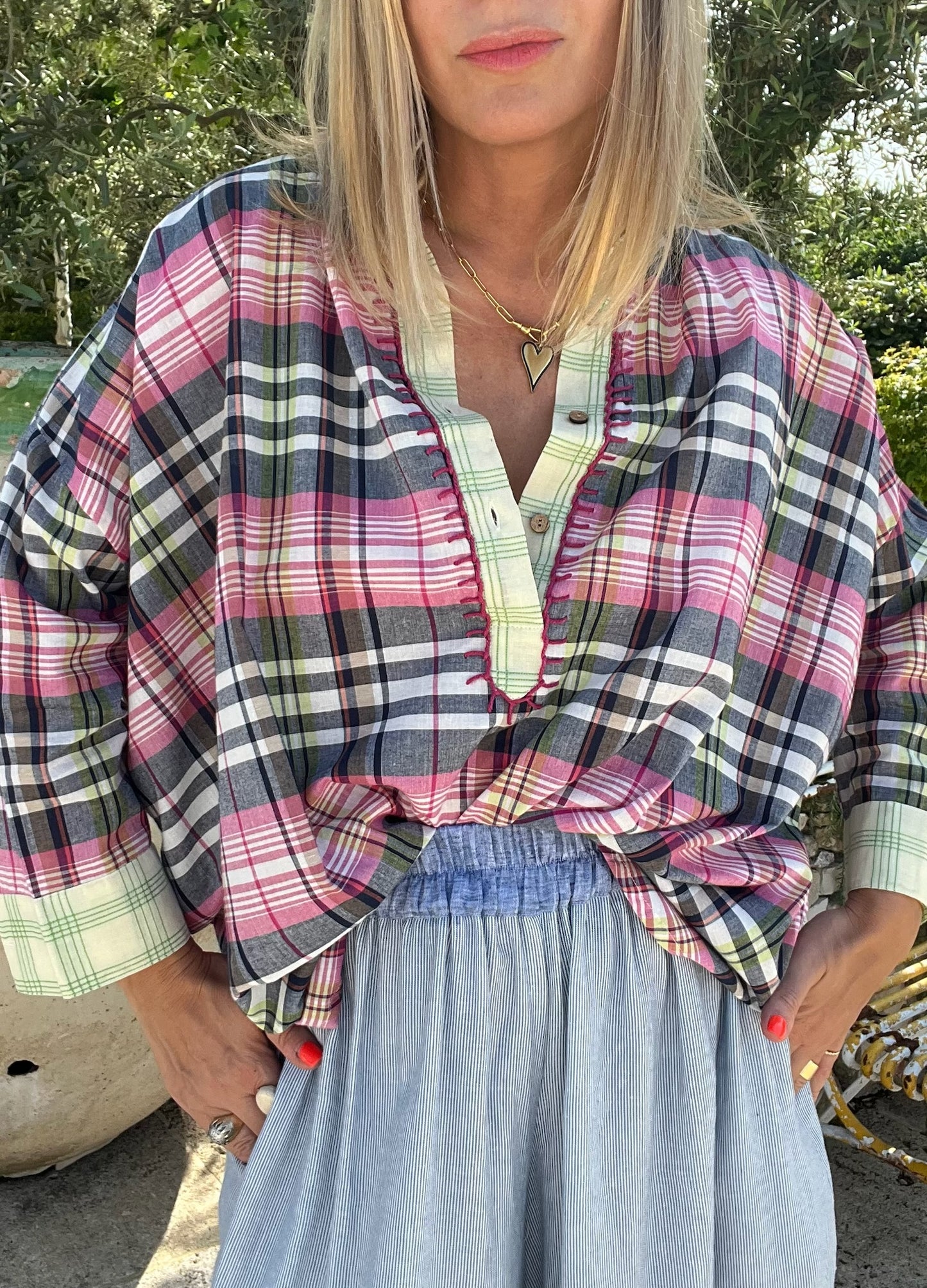 CHEMISE FOLK...