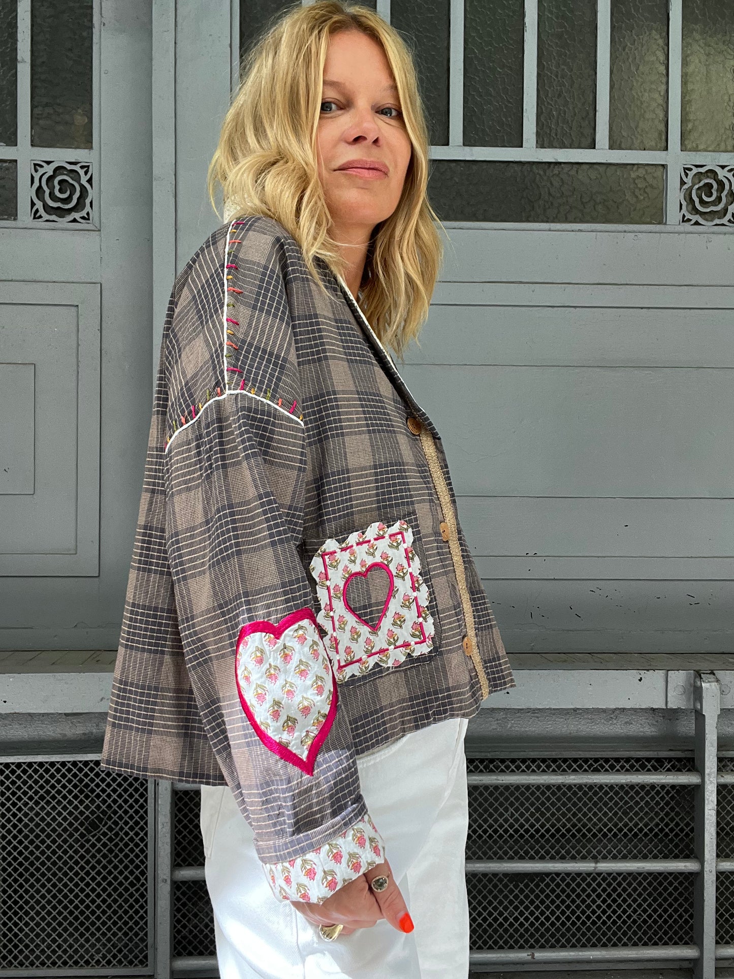 VESTE HEART GREY