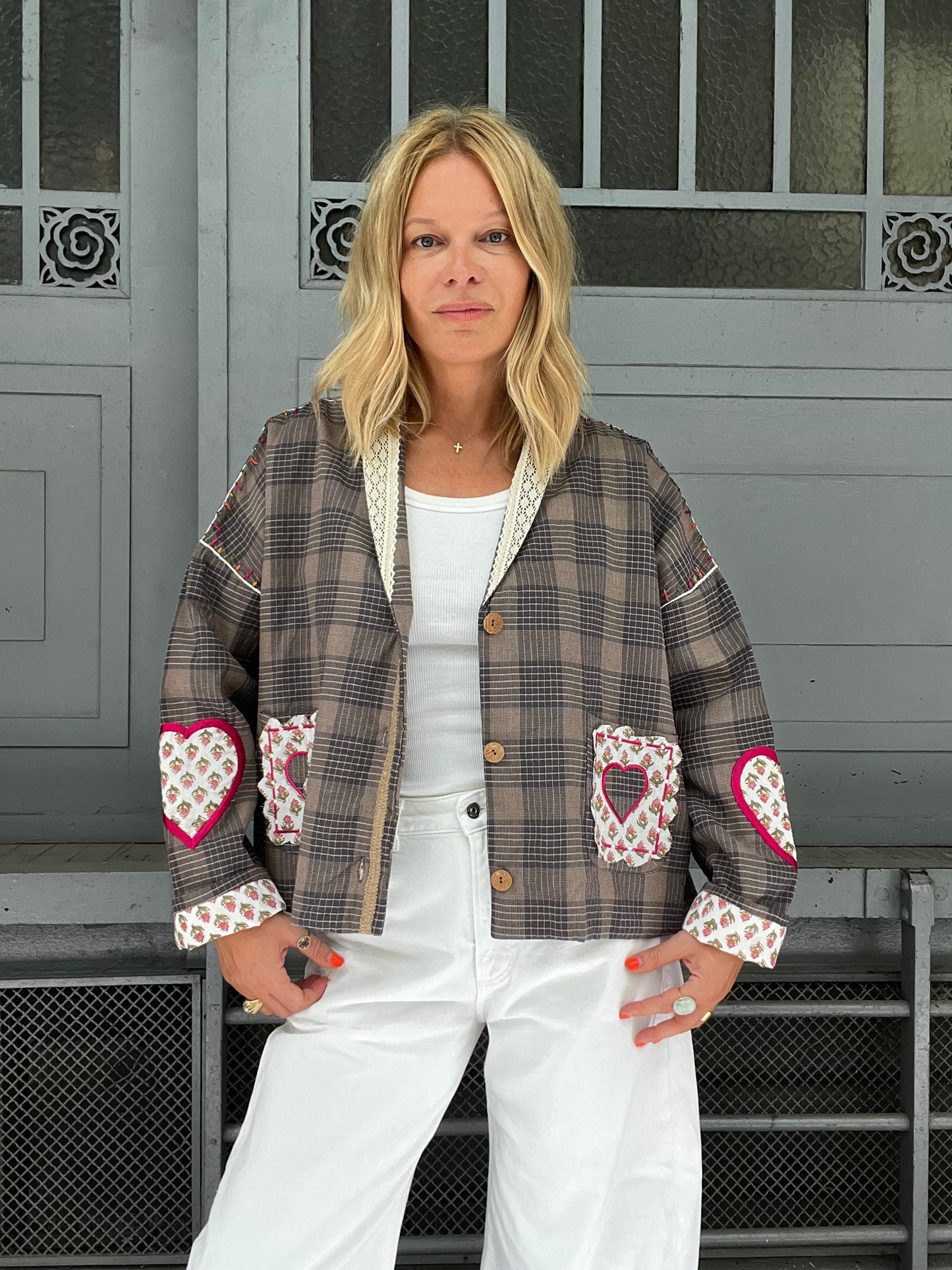 VESTE HEART GREY
