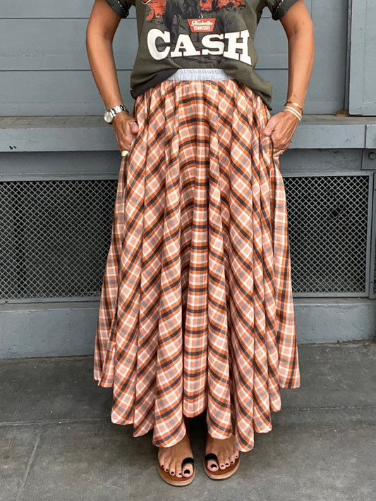 Umbrella Iris skirt