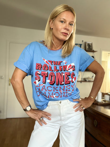 T- SHIRT ROLLING STONES // LIGHT BLUE