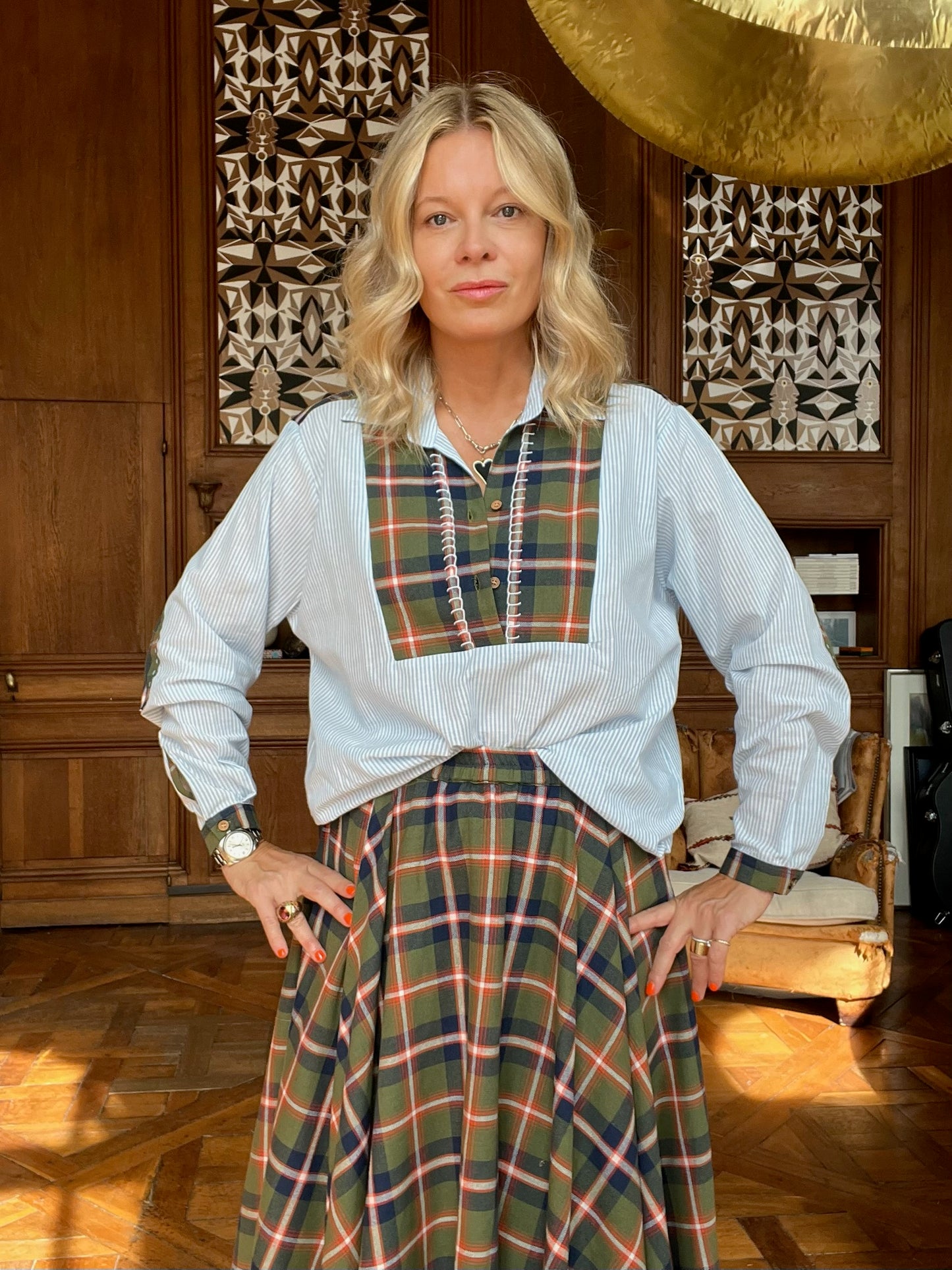 Maxine folk shirt