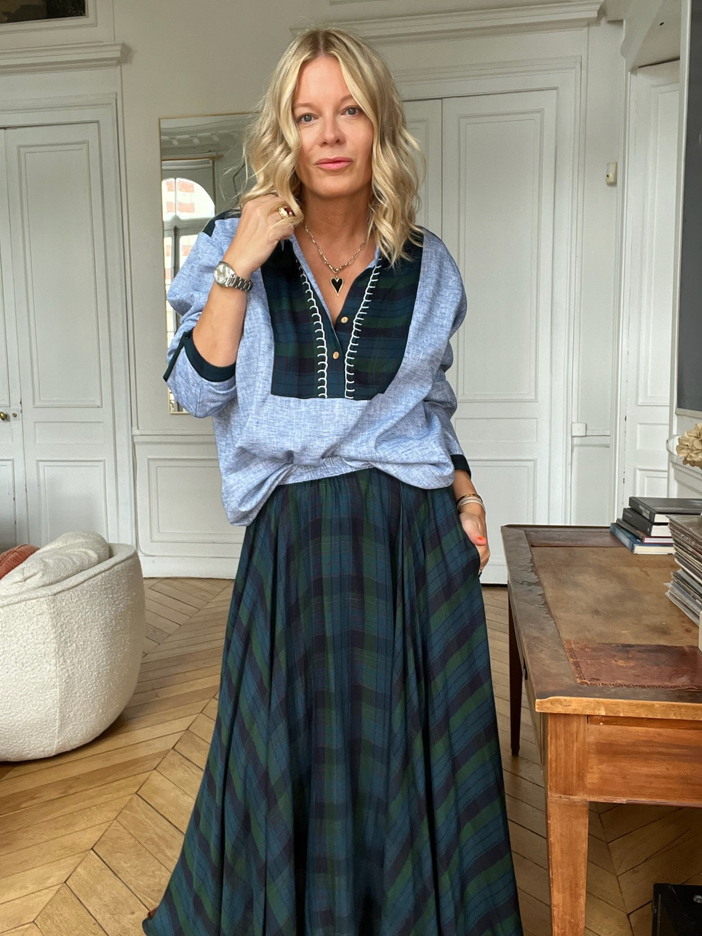 Umbrella Iris skirt