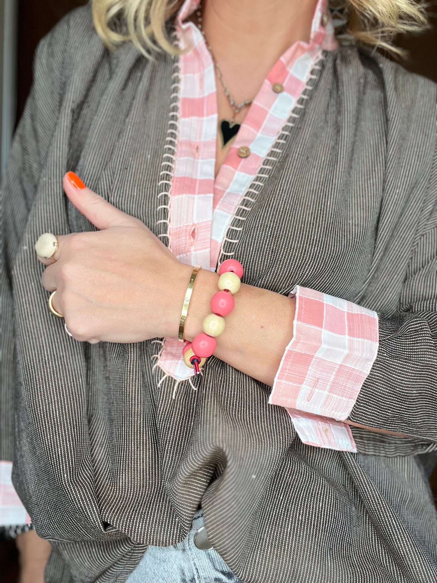 Pop Pink Elephant bracelet