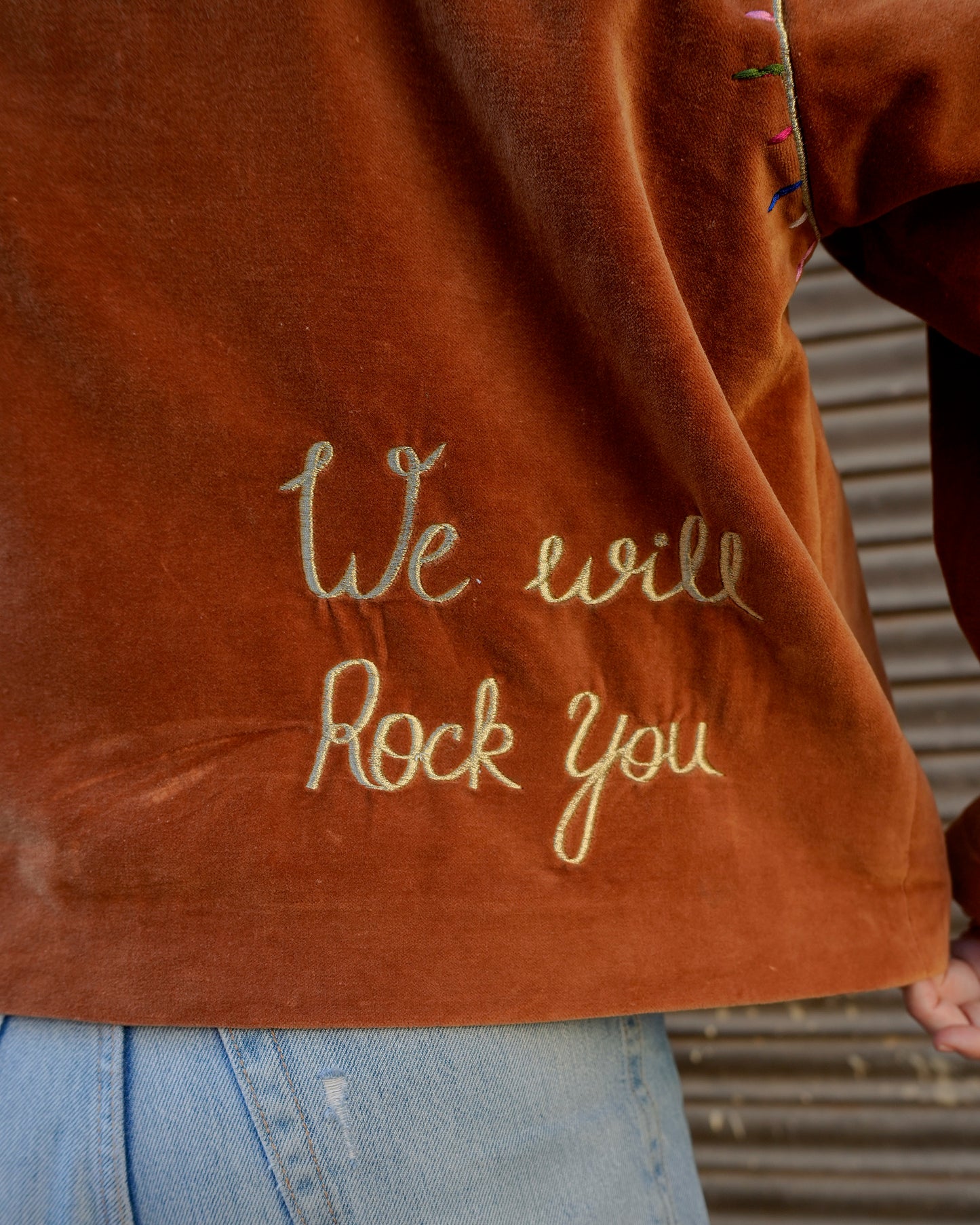 VESTE MUSIC // WE WILL ROCK YOU COGNAC