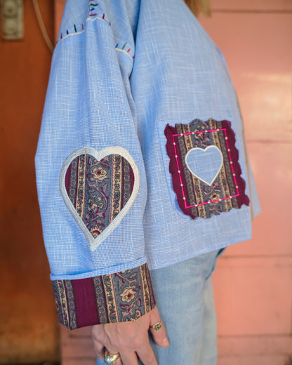 VESTE HEART // BLUE