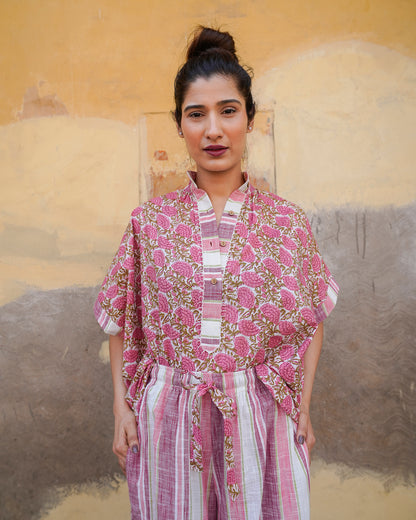 CHEMISE POP ROSAS
