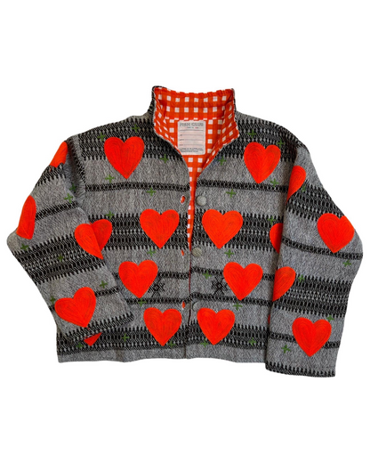 VESTE EN LAINE ORANGE